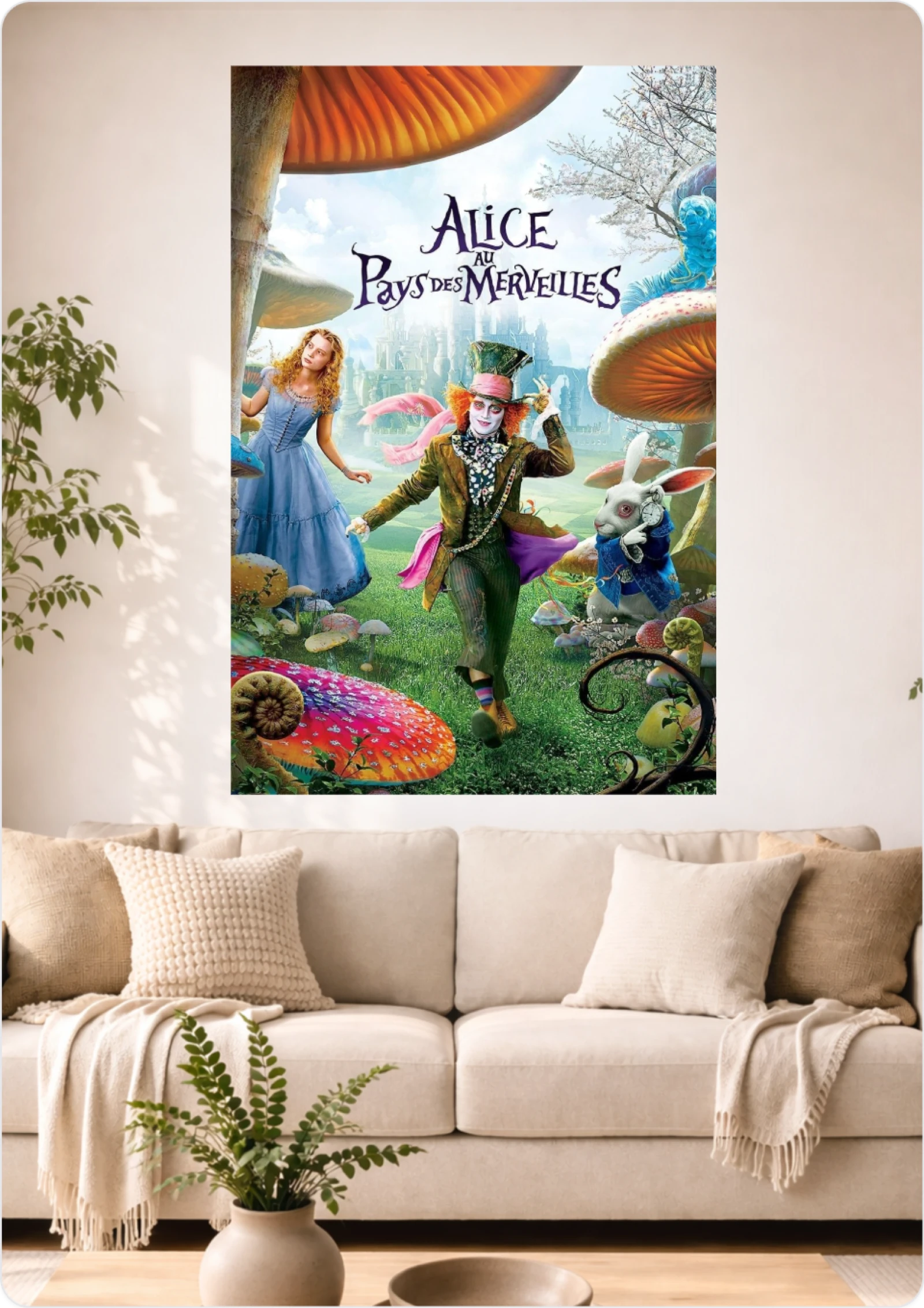 Affiche Alice au Pays des Merveilles – Format A3 – Décoration murale cinéma